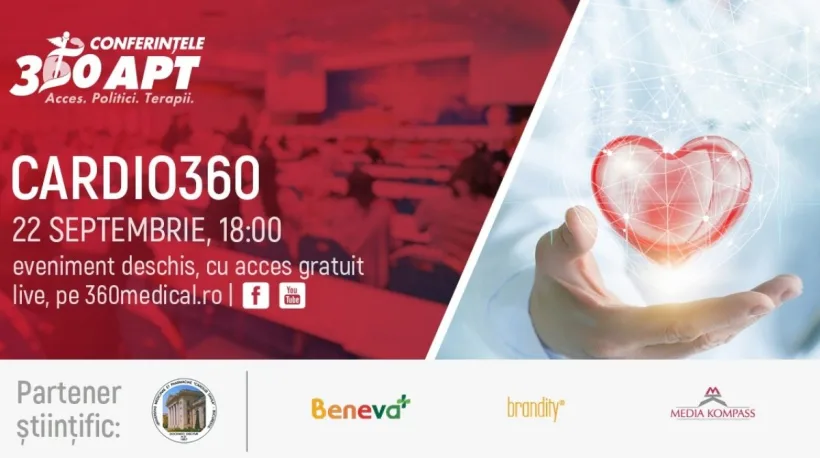 Dezbaterea Cardio360 va avea loc pe 22 septemrbie 2022
