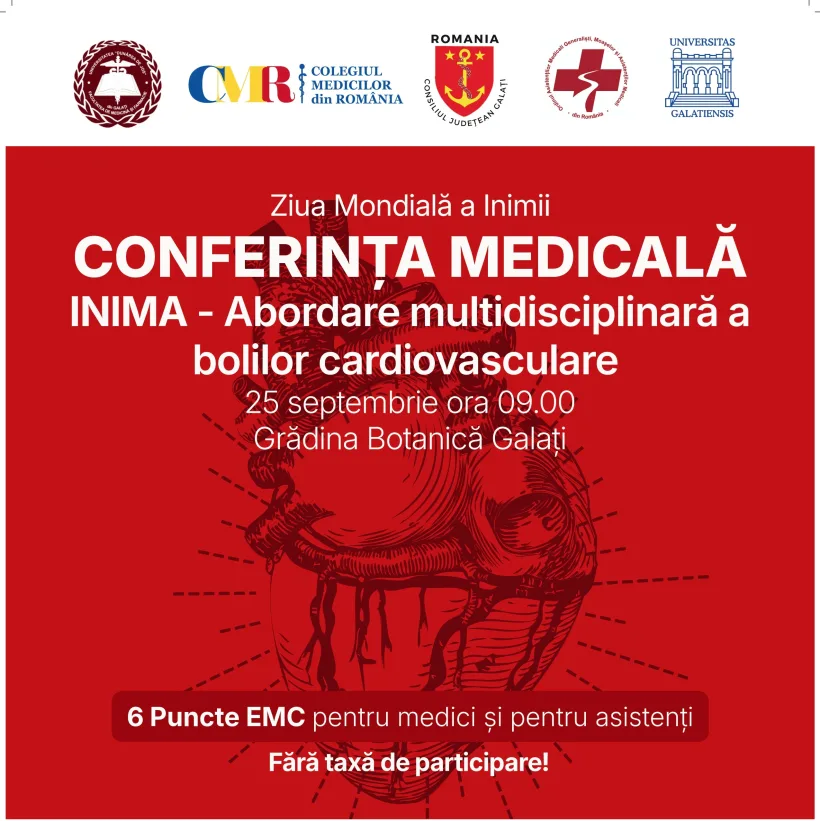 Conferință medicală la Galați, de Ziua Mondială a Inimii