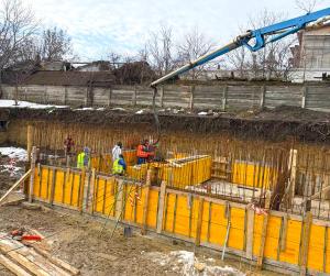 A fost turnată fundația noii unități de igienizare de la Spitalul TBC Galați
