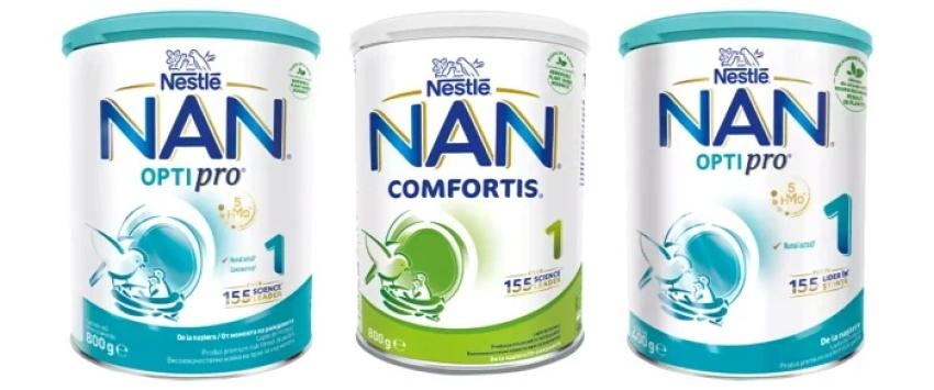 Două loturi de formulă de lapte pentru bebeluși, retrase de Nestle România